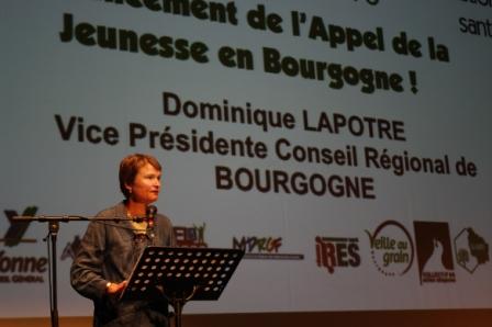 Dominique Lapotre, Vice présidente du Conseil Régional de Bourgogne